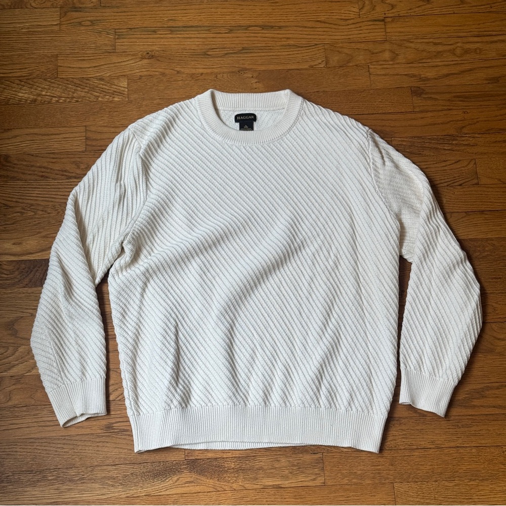 Men's Haggar White Sweater